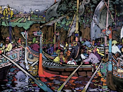Chanson de la Volga, 1906 - Wassily Kandinsky