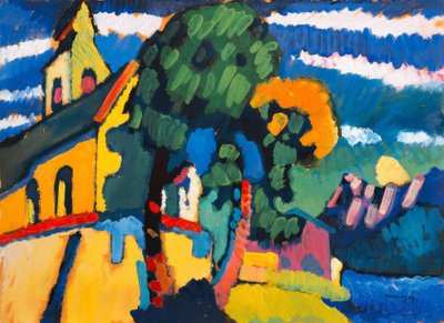 Église du village à Riegsee - Wassily Kandinsky
