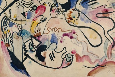 Aquarelle No. 8 Jour du Jugement, 1911-1912 - Wassily Kandinsky