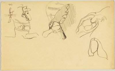 Bridon et détails de costume féminin - Wassily Kandinsky