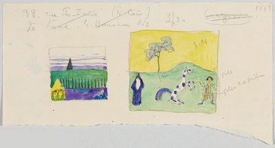 Zwei Landschaften mit Staffage - Wassily Kandinsky