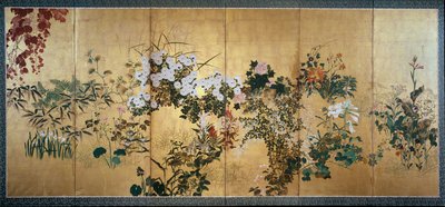 Écran avec fleurs d