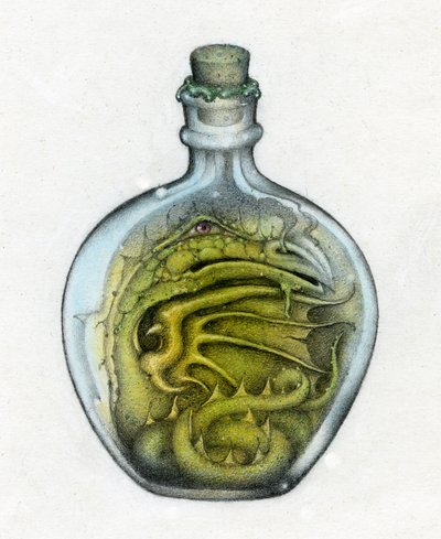 Dragon en bouteille - Wayne Anderson