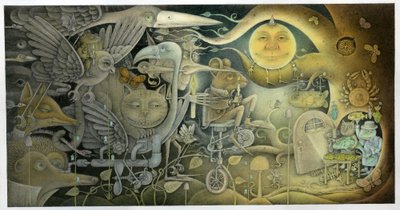 Creatures Appeared Out Of The Dark, 2010 (technique mixte sur carton d