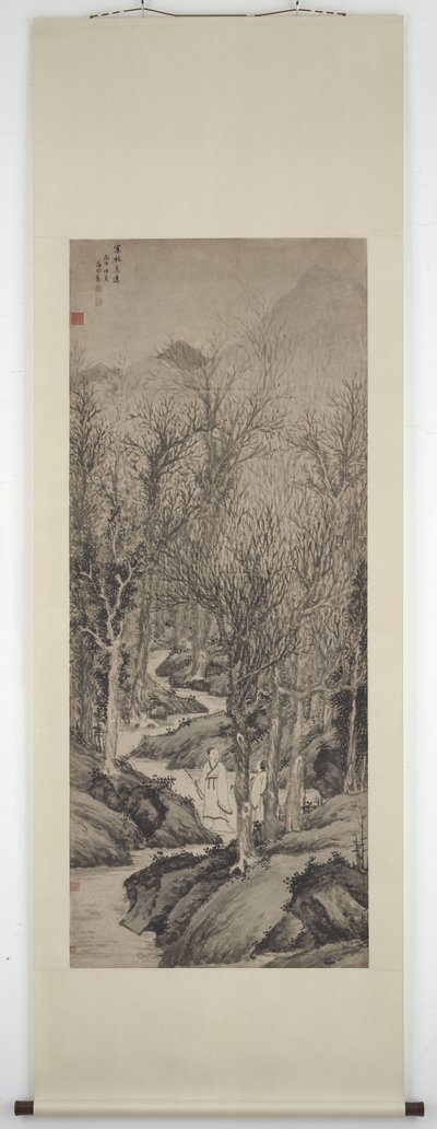 Des savants hautains dans une forêt hivernale (S1989.7) - Wen Zhengming