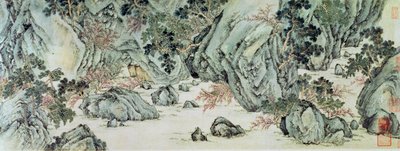 Le Voyage vers la "Terre des Immortels" (détail) - Wen Zhengming