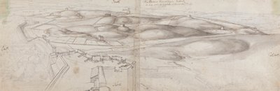 Vue depuis la tour de Peterborough à Tanger - Wenceslaus Hollar