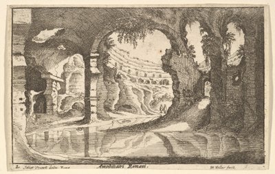 Amphithéâtre romain, vers 1650 - Wenceslaus Hollar