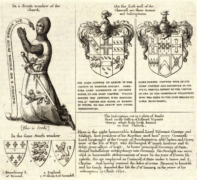Flèche (vitrail). État 2 - Wenceslaus Hollar