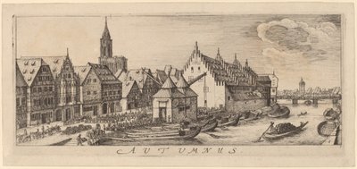 Automne : Le marché du vin - Wenceslaus Hollar