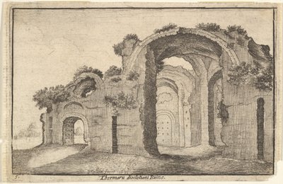 Thermes de Dioclétien, Rome, XVIIe siècle - Wenceslaus Hollar