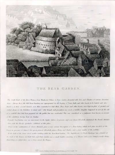 Jardin des ours, 1647 - Wenceslaus Hollar