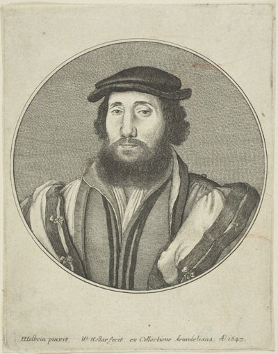 Homme barbu - Wenceslaus Hollar