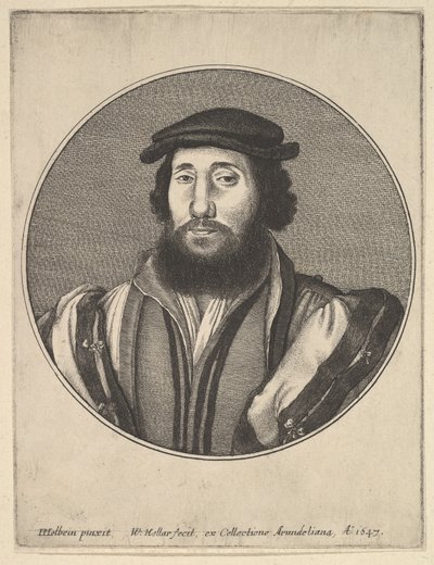 Homme barbu - Wenceslaus Hollar