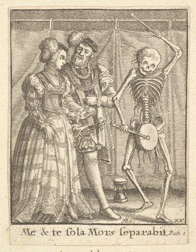 Couple de mariés, de la Danse macabre - Wenceslaus Hollar