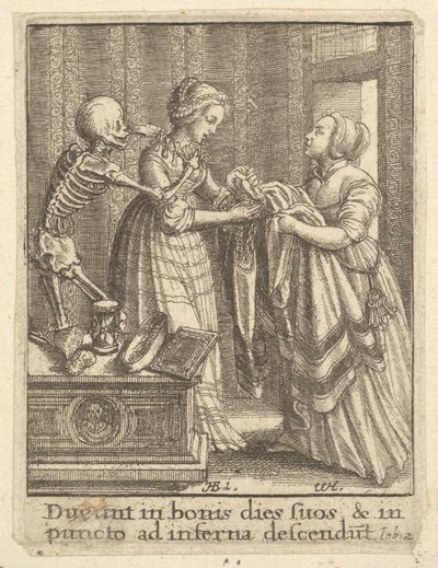 Mariée, de la Danse de la Mort, 1651 - Wenceslaus Hollar