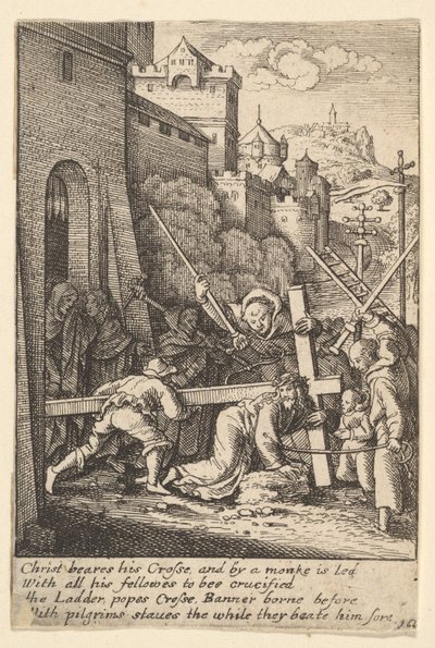 Portant la croix - Wenceslaus Hollar