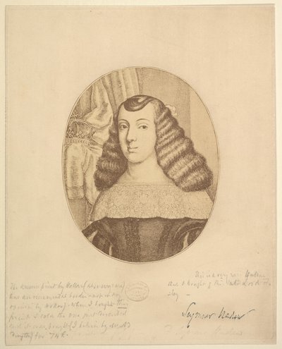Catherine, princesse du Portugal, 1661 - Wenceslaus Hollar