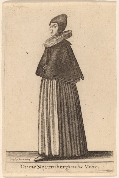 Ciuis Norimbergensis Vxor - Wenceslaus Hollar