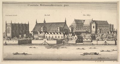 Ciuitatis Westmonasteriensis pars Westminster depuis la rivière - Wenceslaus Hollar