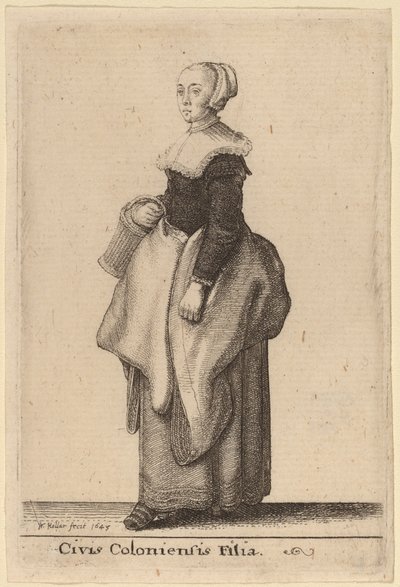 Civis Coloniensis Filia - Wenceslaus Hollar
