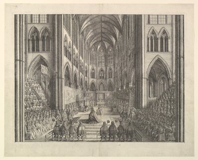 Procession de couronnement de Charles II - Wenceslaus Hollar