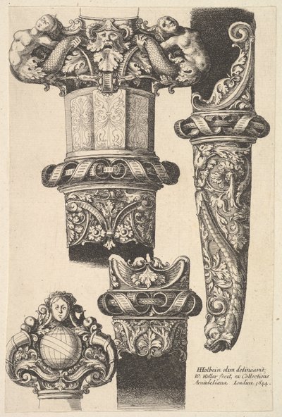 Poignards et fourreaux, 1625-77 - Wenceslaus Hollar