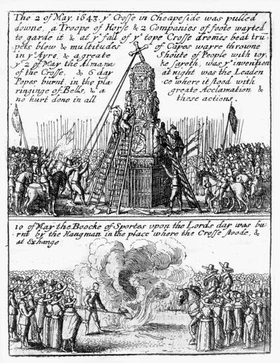 Destruction de la croix de Cheapside; le 