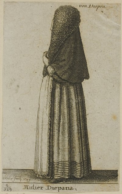 Femme de Dieppe - Wenceslaus Hollar