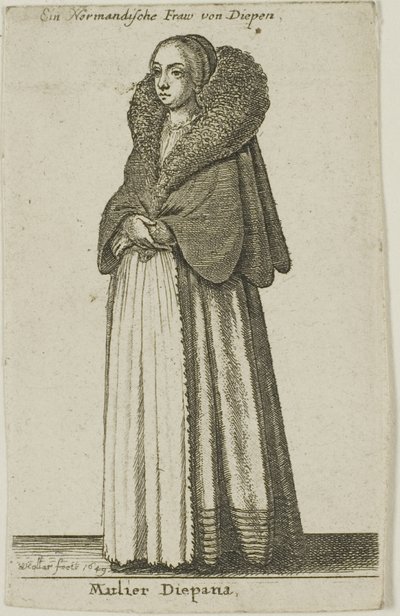 Femme de Dieppe - Wenceslaus Hollar