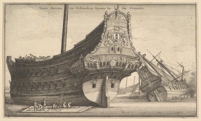 Navire de la Compagnie néerlandaise des Indes orientales, 1647 - Wenceslaus Hollar