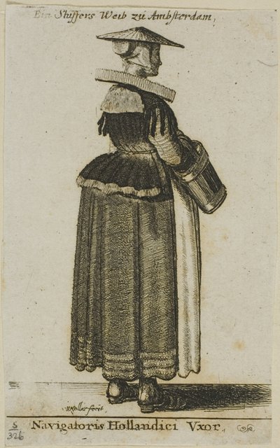 Femme de marin hollandais - Wenceslaus Hollar