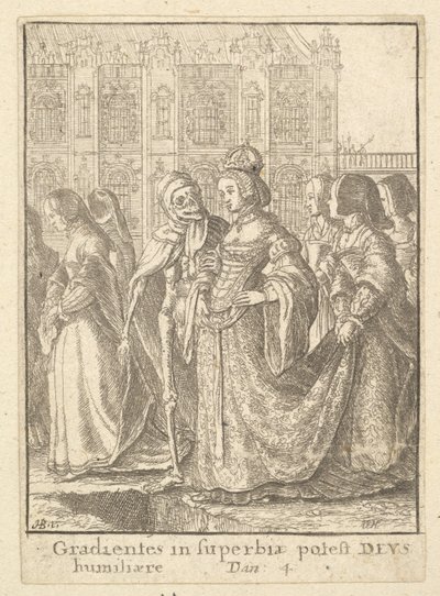 Impératrice, de la Danse Macabre, 1651 - Wenceslaus Hollar