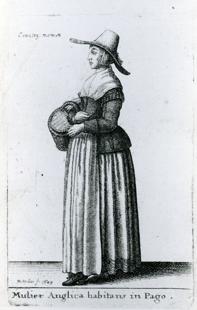 Femme de la campagne anglaise - Wenceslaus Hollar