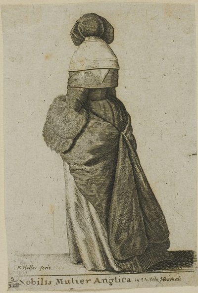 Noble anglaise en vêtements d