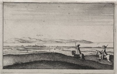 Vues anglaises : Île de Wight depuis Portsmouth - Wenceslaus Hollar