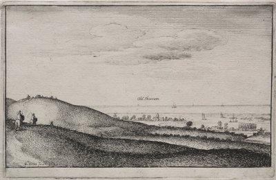 Vues anglaises : Old Shoreham, 1645 - Wenceslaus Hollar