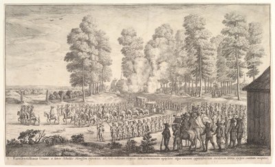 Entrée du comte de Thurn et Taxis à Hemissen, vers 1651 - Wenceslaus Hollar