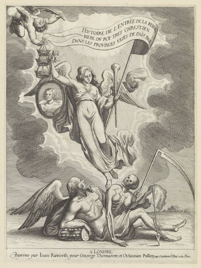 La Renommée triomphe du temps et de la mort - Wenceslaus Hollar
