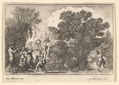 Cinq satyres et deux nymphes, 1650 - Wenceslaus Hollar