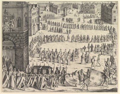 Funérailles du général Johan Baptiste von Taxis, 1645 - Wenceslaus Hollar