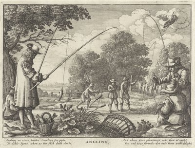 Pêche à la ligne - Wenceslaus Hollar