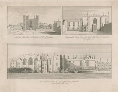Maison des Hospitaliers de Saint-Jean de Jérusalem, Clerkenwell - Wenceslaus Hollar