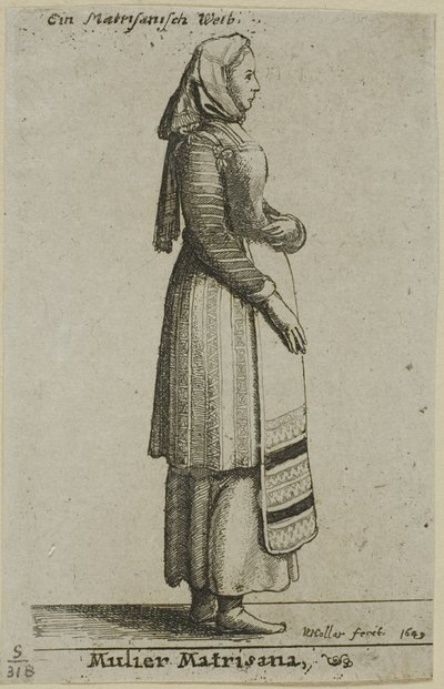 Femme hongroise - Wenceslaus Hollar