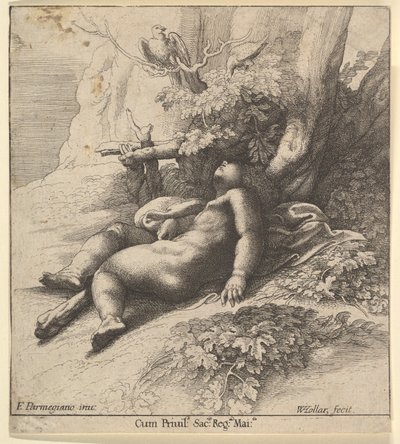 Hercule Enfant endormi, 1625-77 - Wenceslaus Hollar