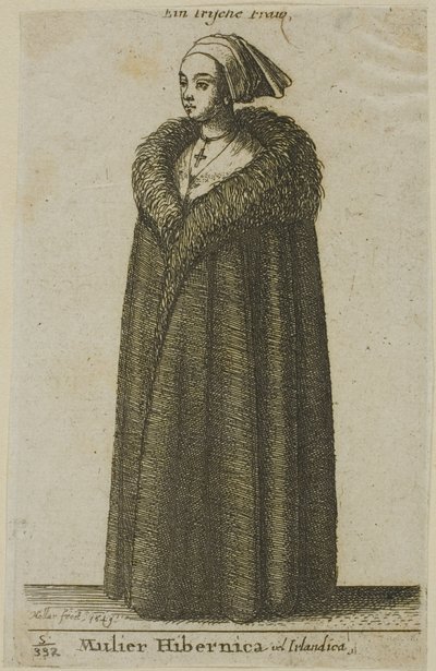 Femme Irlandaise - Wenceslaus Hollar