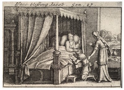 Isaac bénissant Jacob - Wenceslaus Hollar