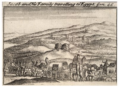 Jacob voyageant en Égypte - Wenceslaus Hollar