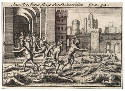 Les fils de Jacob tuant les Sichémites - Wenceslaus Hollar