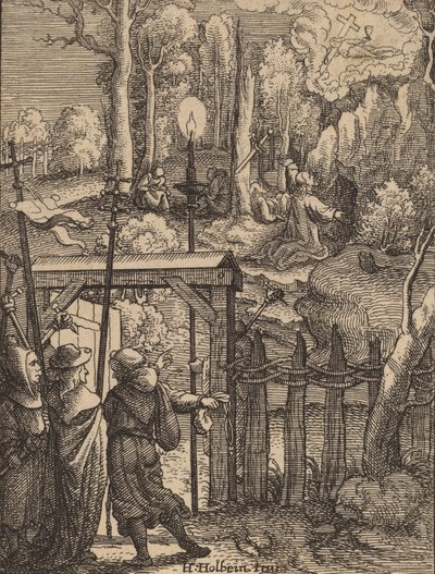 Jésus sur le mont des Oliviers - Wenceslaus Hollar